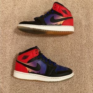 Air Jordan 1 Mid Skyline Sneakers